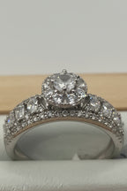 Anello da Donna in Argento 925 con Zirconi Brillanti – Design Elegante e Luminoso - Gioielleria CM SILVER & JEWELS