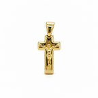 Crucifix en Argent 925 Plaqué Or 18 carats – 30 mm | CM Silver Jewels