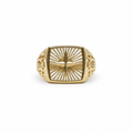 Anello Uomo in Oro 18 Carati 750 con Rosa dei Venti – Misura 25 | CM Silver Jewels