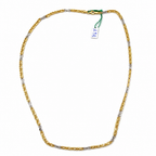 Collana Lunga Bicolore Fantasia in Oro 18 Carati – 60 cm | CM Silver Jewels