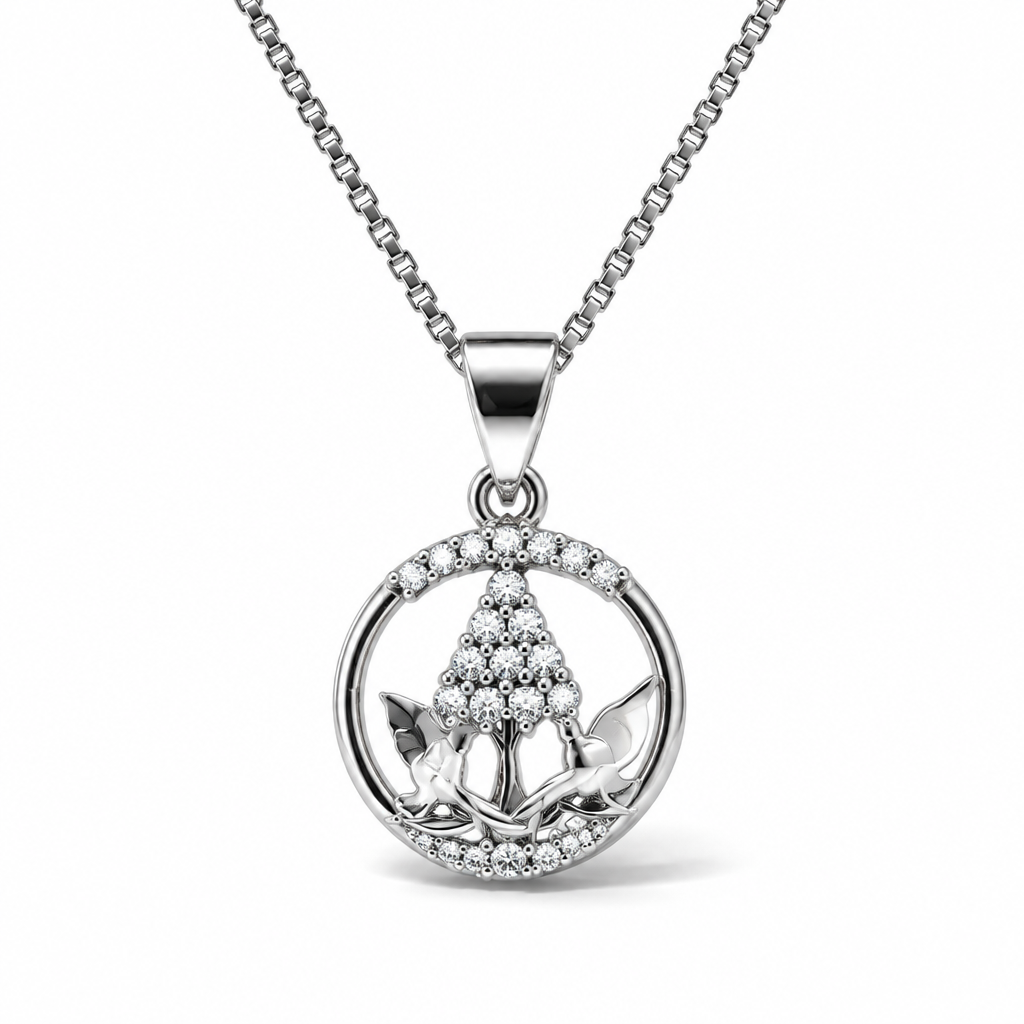 Collana in Argento 925 con Ciondolo Foglie d'Acero – 45 cm | CM Silver Jewels