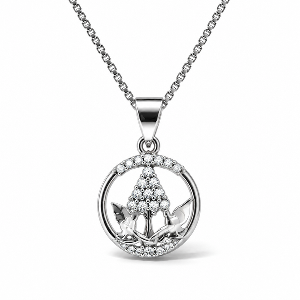Collana in Argento 925 con Ciondolo Foglie d'Acero – 45 cm | CM Silver Jewels