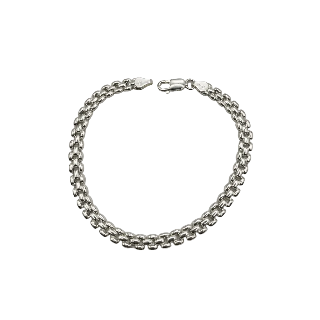 Men's 925 Sterling Silver Bismark Chain Bracelet – 22.5 cm | CM Silver Jewels