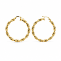 Orecchini a Cerchio in Oro 18kt (750) – 35 mm | CM Silver Jewels