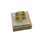 “Thread of Life” Ring in Gold-Plated 925 Silver – Sizes 10-26