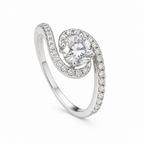 Anello Solitario Donna in Oro 18 Carati con Zircone 0,40 ct – Misura 14 | CM Silver Jewels