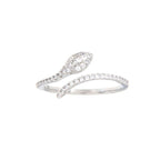 Anello Serpente in Argento 925 con Zirconi – Versione Dorata o Argentata | CM Silver Jewels