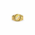 Anello Chevalier in Oro 18K con Castone Ovale – Misura 22 | CM Silver Jewels