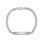 Bracciale in Argento 925 con Targhetta Incisa Personalizzabile | CM Silver Jewels