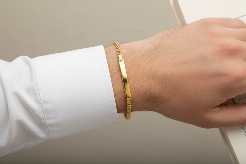 Bracciale in Argento 925 con Targhetta Incisa Personalizzabile | CM Silver Jewels