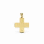 Pendentif Croix Grecque en Argent 925 Plaqué Or Jaune – 30 mm | CM Silver Jewels