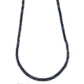 Collana Uomo in Acciaio Rodiato con Ematite Nero e Blu – 48 cm | CM Silver Jewels