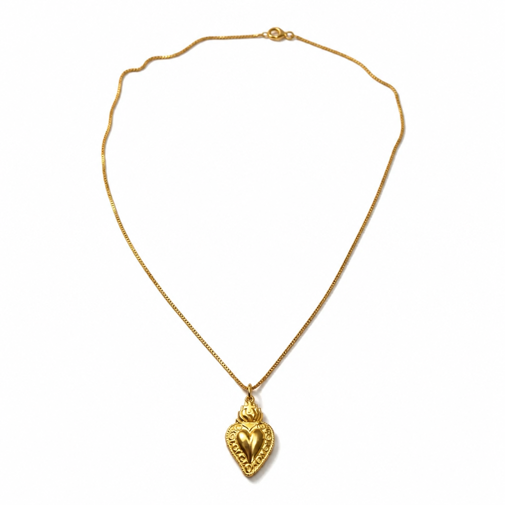 Pendentif Sacré-Cœur en or