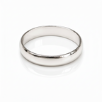 Fede modello classico in Argento 925 – Elegante e Sobrio – Misura da 10 a 30 (Copia)