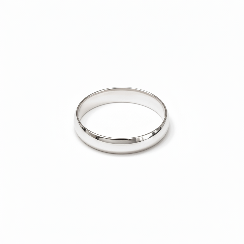 Fede modello classico in Argento 925 – Elegante e Sobrio – Misura da 10 a 30 (Copia)