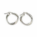 925 Silver Hoop Earrings with Yellow Gold Plated Finish – 2 cm | Elegant and Luminous
