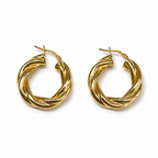 Orecchini a Cerchio Lisci in Argento 925 | CM Silver Jewels