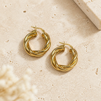 Orecchini a Cerchio Lisci in Argento 925 | CM Silver Jewels