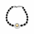 Bracciale Uomo Aqua in Acciaio con Rosa dei Venti – 21 cm | CM Silver Jewels