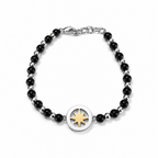 Bracciale Uomo Aqua in Acciaio con Rosa dei Venti – 21 cm | CM Silver Jewels