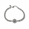 Bracciale Uomo Aqua in Acciaio a Maglia Marina con Timone – 22 cm | CM Silver Jewels