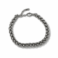 Bracciale Uomo Aqua in Acciaio a Catena Spiga – 22 cm | CM Silver Jewels