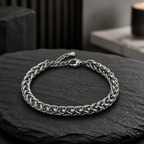 Bracciale Uomo Aqua in Acciaio a Catena Spiga – 22 cm | CM Silver Jewels