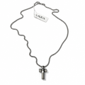 Collana Uomo Aqua con Croce Bicolore in Acciaio e Zircone – 55 cm | CM Silver Jewels