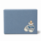 Album Nascita Brera Celeste con Scarpette e Ciuccio 15×20 cm | CM Silver Jewels