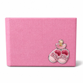 Album Nascita Brera Rosa con Scarpette e Ciuccio 15×20 cm | CM Silver Jewels