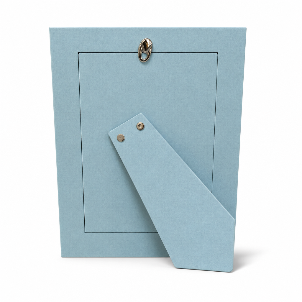 Baby Silver Photo Frame with Light Blue Rabbit 10×15 cm | CM Silver Jewels