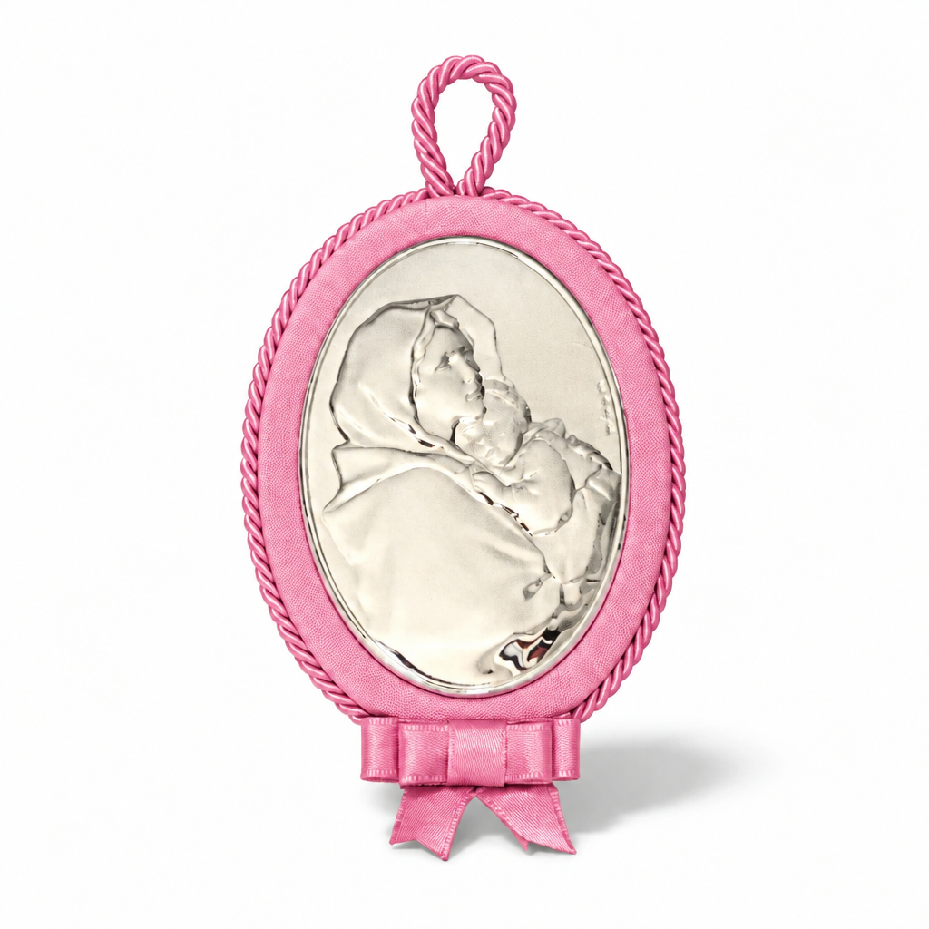 Capoculla Ovale 8,5×12 cm, Rosa o Blu | CM Silver Jewels
