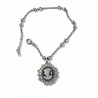 Bracciale Donna in Argento 925 con Cammeo in Resina – 19/22 cm | CM Silver Jewels