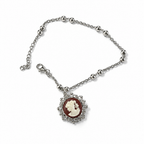 Bracciale Donna in Argento 925 con Cammeo in Resina – 19/22 cm | CM Silver Jewels