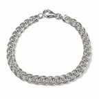 Bracciale Donna in Argento 925 a Maglia Grumetta – 19,5 cm | CM Silver Jewels