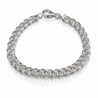 Bracciale Donna in Argento 925 a Maglia Grumetta – 19,5 cm | CM Silver Jewels