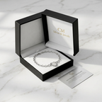 Bracciale Donna in Argento 925 con Cuore e Catena Ovale 18,5 cm | CM Silver Jewels