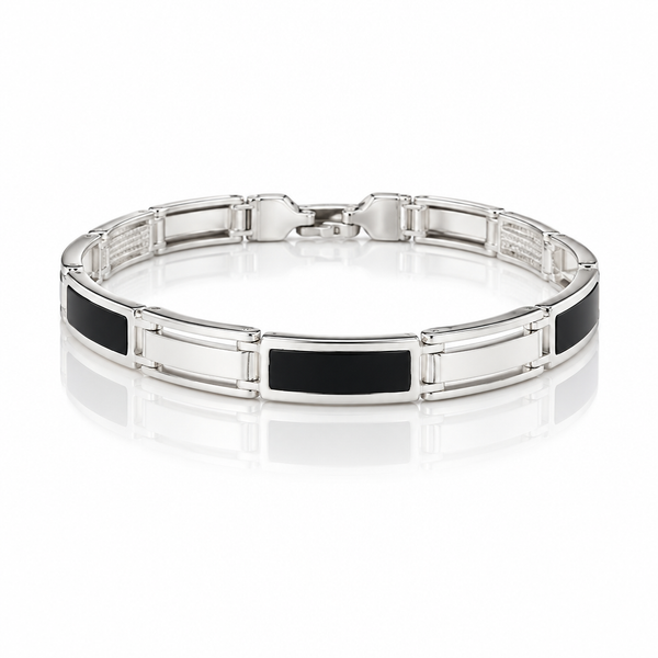 Bracelet Marinara Maillons Bombés Homme – Argent 925 et Plaqué Or 18k – 20 cm | CM Silver Jewels