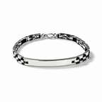 Men's Mariner Bracelet with Domed Links – 925 Sterling Silver and 18k Gold Plated – 20 cm | CM Silver Jewels