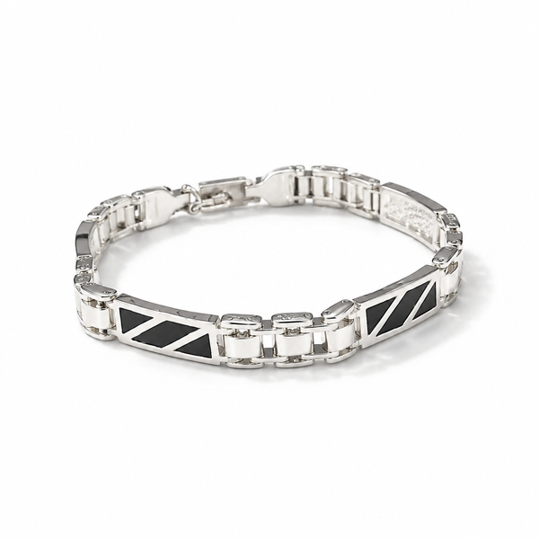 Bracelet Marinara Maillons Bombés Homme – Argent 925 et Plaqué Or 18k – 20 cm | CM Silver Jewels