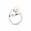 925 Silver Ring with Pearl – Size 13 | CM Silver Jewels
