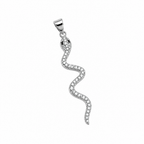 925 Sterling Silver Necklace with Snake Pendant – 45 cm | CM Silver Jewels