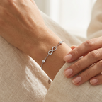 Bracciale Donna Argento 925 Infinito e Zirconi 16,5 + 3 cm | CM Silver Jewels