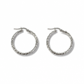 Orecchini a Cerchio Argento 925 Ritorti 23 mm | CM Silver Jewels