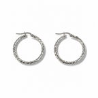 Orecchini a Cerchio Argento 925 Ritorti 23 mm | CM Silver Jewels