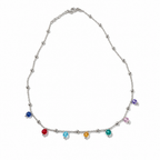 Parure Argento 925 Collana e Bracciale Multicolore | CM Silver Jewels