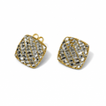 Orecchini a Lobo in Argento 925, Filigrana Bicolore 2 × 2 cm | CM Silver Jewels