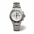 Chronotech Men's Chronograph Watch Stainless Steel White Dial 41 mm | CM Silver Jewels