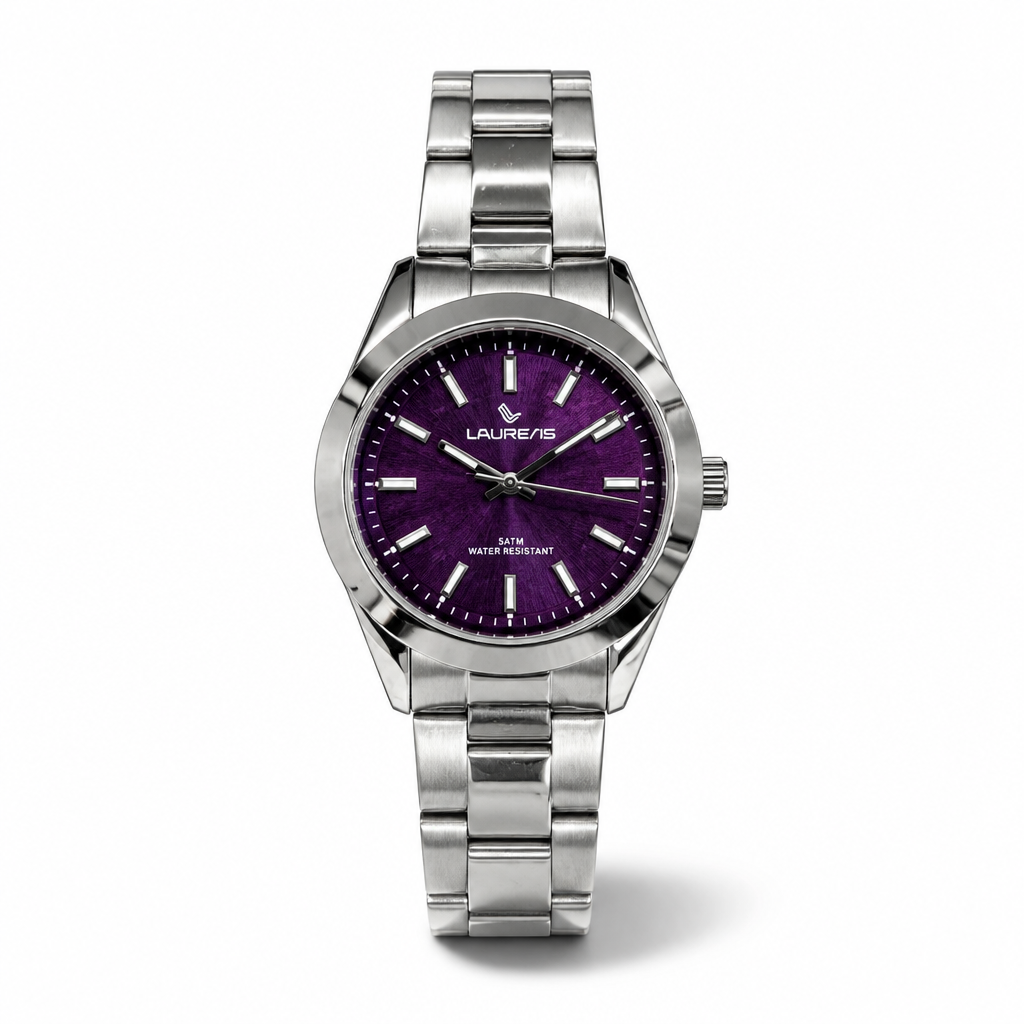 Laurens LS30170 Women's Stainless Steel Watch with Purple Dial | CM Silver Jewels