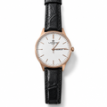 Lorenz Design JW0224M1 Men's Watch Rose Gold Black Leather 40 mm | CM Silver Jewels